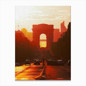 The Champs Elysees Canvas Print