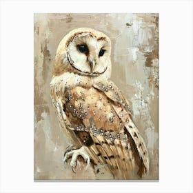 Oriental Bay Owl Painting 2 Canvas Print