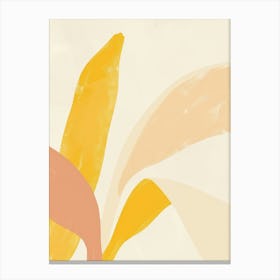 Bananas Close Up Illustration 1 Canvas Print