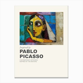 Museum Poster Inspired By Pablo Picasso 2 Canvas Print