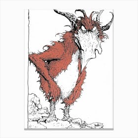 Horned Demon Canvas Print