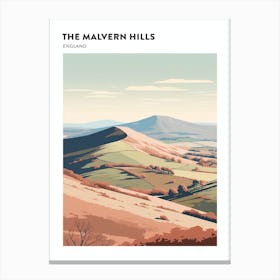 The Malvern Hills England 4 Hiking Trail Landscape Poster Canvas Print