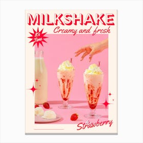 Milkshake - Creamy And Fresh Canvas Print
