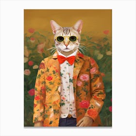 Gucci Fashionista Cats 2 Canvas Print