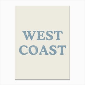 West Coast Blue 2 Canvas Print