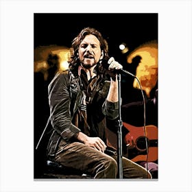 Eddie Vedder Lead pearl jam music band 4 Canvas Print