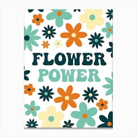 Flower Power Bright Canvas Print