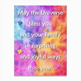 Universe Blessing Canvas Print