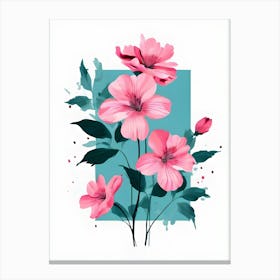 Pink Flowers 14 Canvas Print