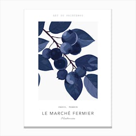 Blueberries Le Marche Fermier Poster 2 Canvas Print