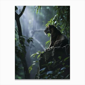 Tiger In The Jungle Canvas Print