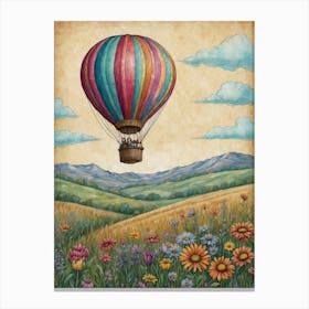 Hot Air Balloon Canvas Print