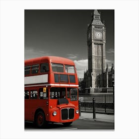 London Double Decker Bus 1 Canvas Print