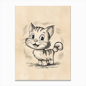 Cartoon Cat 1 Canvas Print