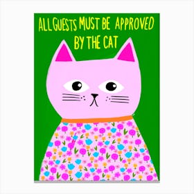Cat Approval Canvas Print