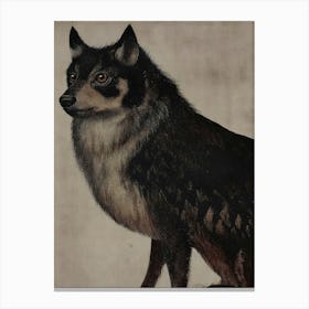 Dark Gothic Wolf Canvas Print