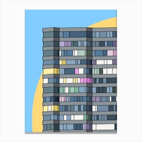 Margate Flats Apartment Building 1 Canvas Print