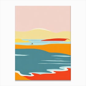 Inverloch Surf Beach Australia Midcentury Canvas Print
