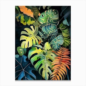 Tropical Leaves 4 nature flora Canvas Print