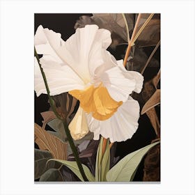 Flower Illustration Daffodil 4 Canvas Print