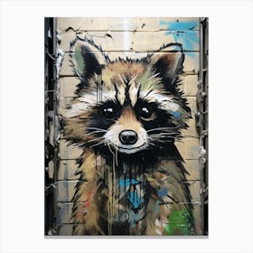 Raccoon Urban Explorer 1 Canvas Print