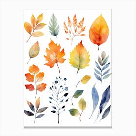 Cute Autumn Fall Scene 77 Canvas Print