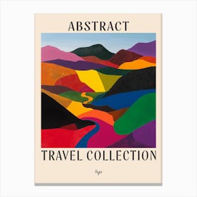 Abstract Travel Collection Poster Togo 2 Canvas Print