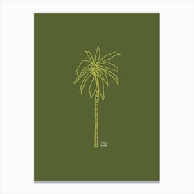 Mazunte in Green Canvas Print