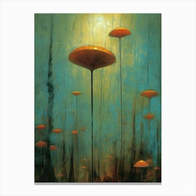 Mushroom Forest 6 Canvas Print