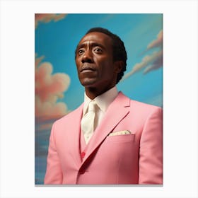 Man In A Pink Suit 2 Canvas Print