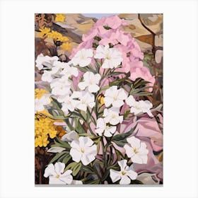 Phlox 3 Flower Painting Canvas Print