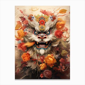 Dragon Dance Chinese Illustration 1 Canvas Print