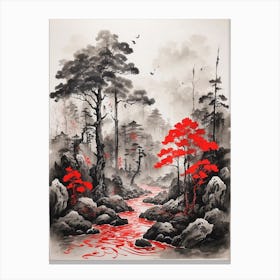 Asian Landscape Painting 2 Canvas Print