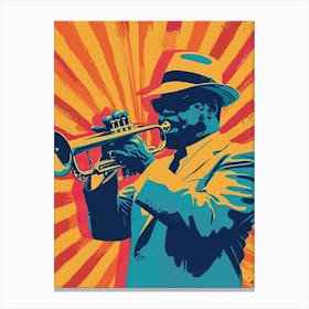 New Orleans Jazz National Historic Park Retro Pop Art 8 Canvas Print