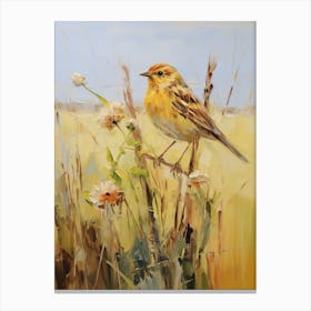 Bird Painting Yellowhammer 2 Canvas Print