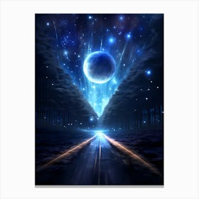 Road To The Moon Canvas Print