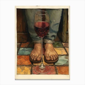 Glass Of Wine 3 Canvas Print