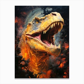 Dinosaur T - Rex Canvas Print