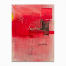 Abstract Red Painting 2 Canvas Print