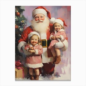 Santa Claus With Children 1 Canvas Print