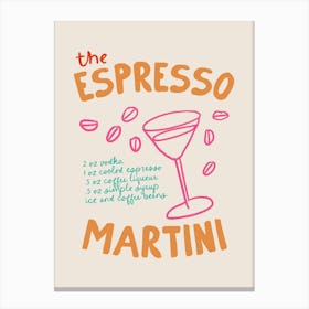 Espresso Martini 1 Canvas Print