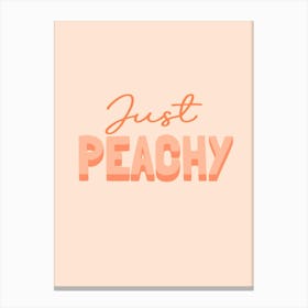 Just Peachy Canvas Print