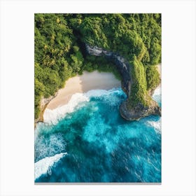 Aerial View Of A Beach In Bali 1 Canvas Print