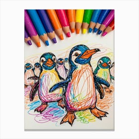 Penguins 11 Canvas Print