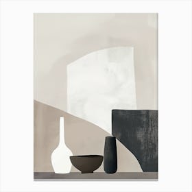 Neutral Rhythms Minimalist Style Canvas Print