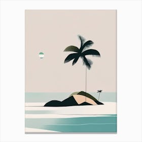 Marajo Island Brazil Simplistic Tropical Destination Canvas Print