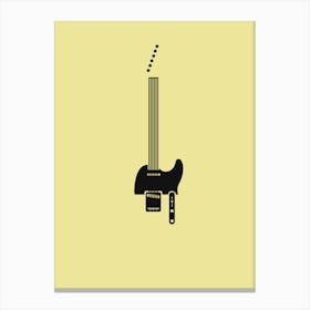 Guitar Art - T Type Canvas Print