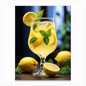 Glass limon Canvas Print