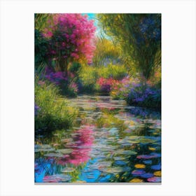 Water Lily Garden Canvas Print