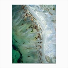 Aerial View Of A Beach Canvas Print